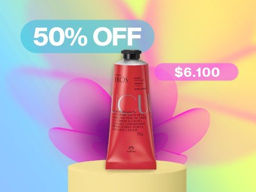 50% off en cuidado de la piel