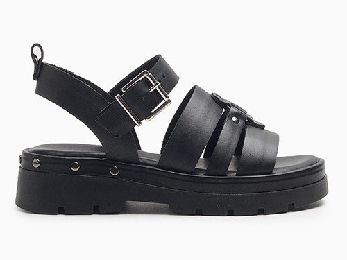 Sandalias de cuero con plataforma y hebilla Hush Puppies Elysa