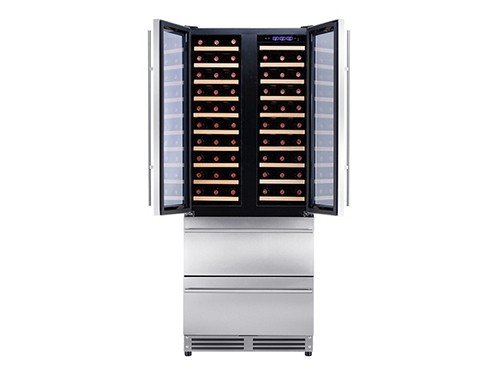 Cava Php YC-618 3 Zonas 20 Bandejas Plateada Luz interior