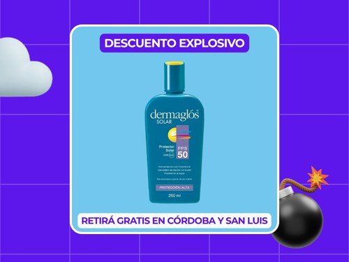 Protector solar Dermaglós FPS 50 x 250 ml