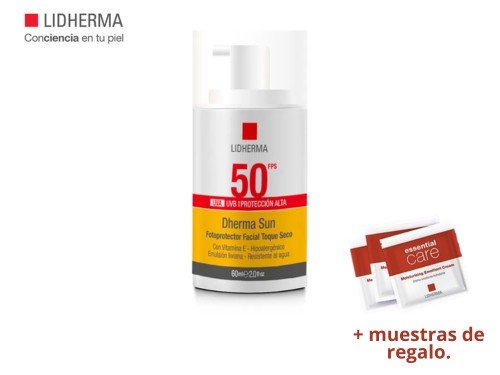 Protector solar facial toque seco 50FPS | Lidherma.