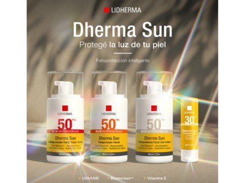 Protector solar facial toque seco 50FPS | Lidherma.