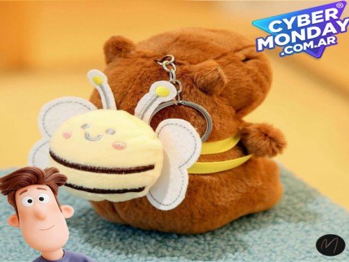 Capibaras  para mochilas bolsos adornos peluches colgantes 12cm Varios