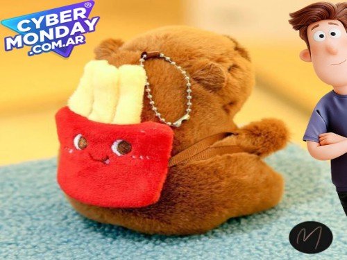 Capibaras  para mochilas bolsos adornos peluches colgantes 12cm Varios
