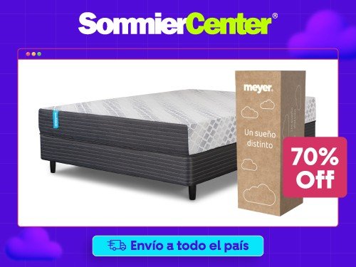 Sommier y Colchón en Caja 2 Plazas Espuma Meyer DreamCompact (140x190)