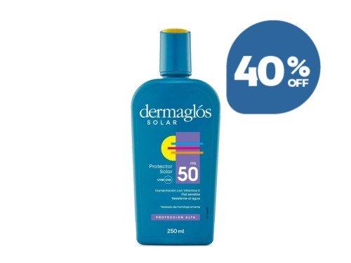 Protector Solar Dermaglós FPS 50 Emulsión x250ml