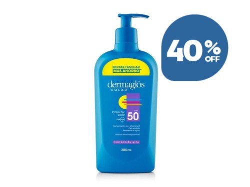Protector Solar Dermaglós FPS 50 Emulsión x380ml