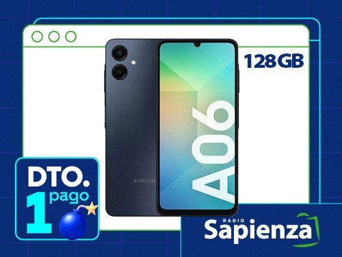 Samsung A06 4 GB / 128 GB SD 6.7P 50 MPX Negro