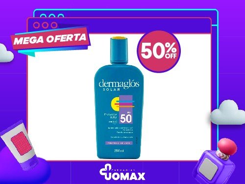 Protector Solar Dermaglós Emulsión FPS 50+ X 250 Ml