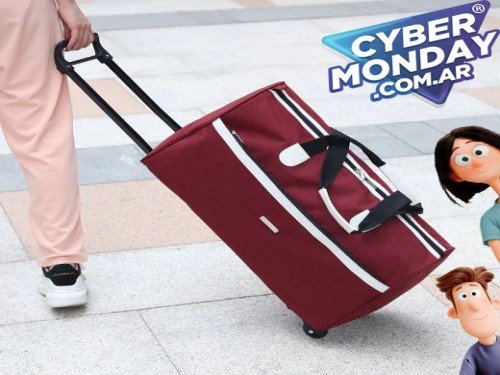 Carry on Bolso con ruedas Equipaje  Lona Plegable