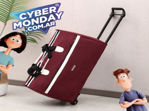 Carry on Bolso con ruedas Equipaje  Lona Plegable