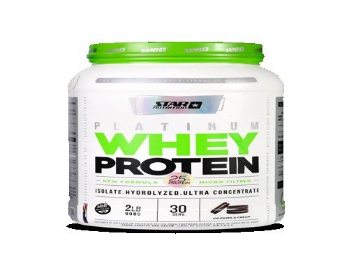 Whey Protein Cookies & Cream pote 2lb Star Nutrition