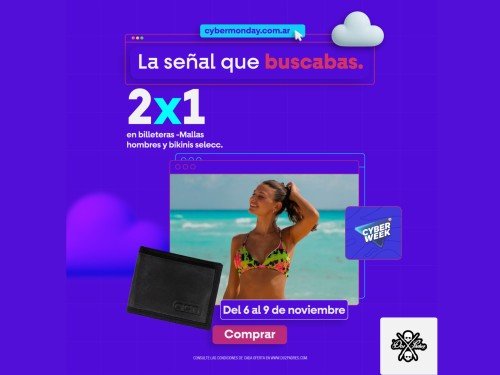 2x1 Billeteras , mallas y bikinis selecc.