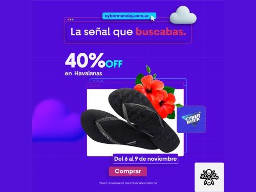 40%OFF OJOTAS HAVAIANAS