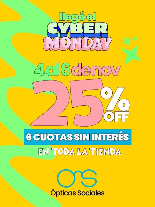 25% OFF + 6 cuotas sin interés en TODO